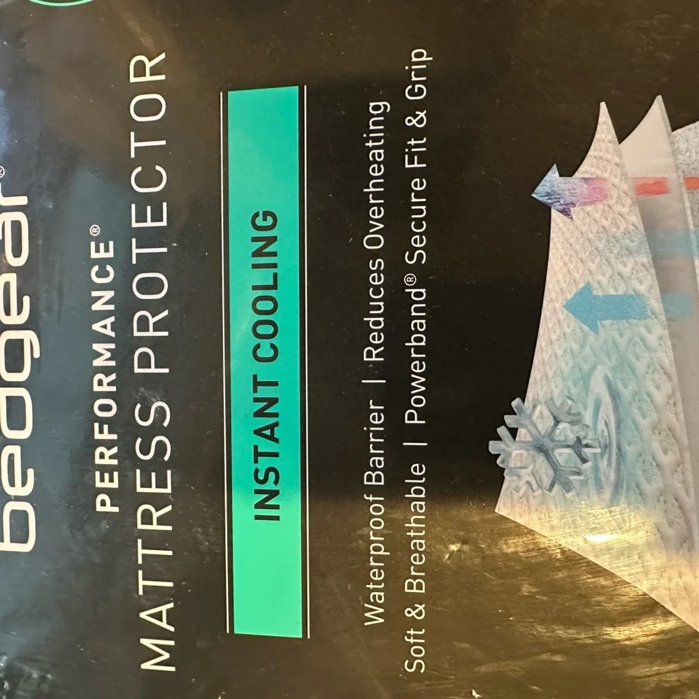 Bedgear Performance Mattress Protector - White - Cooling- Waterproof -Stain res